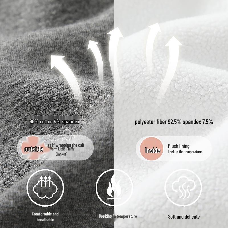 2025 Herbst/Winter Mädchen Leggings mit Herzdesign, Fleece gefüttert für Babys 0-3 Jahre - Lange Hosen mit offenem Schritt