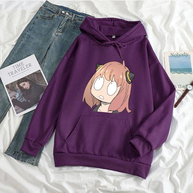 

Толстовка с капюшоном в стиле аниме «Spy X Family», Kawaii, Япония, толстовка унисекса, Harajuku, модные толстовки с капюшоном для женщин, унисекс, осенне-зимняя теплая толстовка 3XL