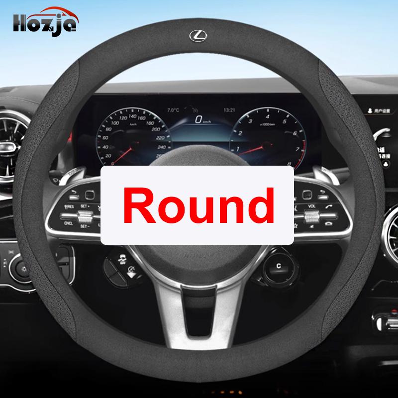 Leather Car Steering Wheel Cover for Lexus LX RX ES NX TX IS 2013 - 2019 2020 2021 2022 2023 2024 2025 Auto Interior Accessories