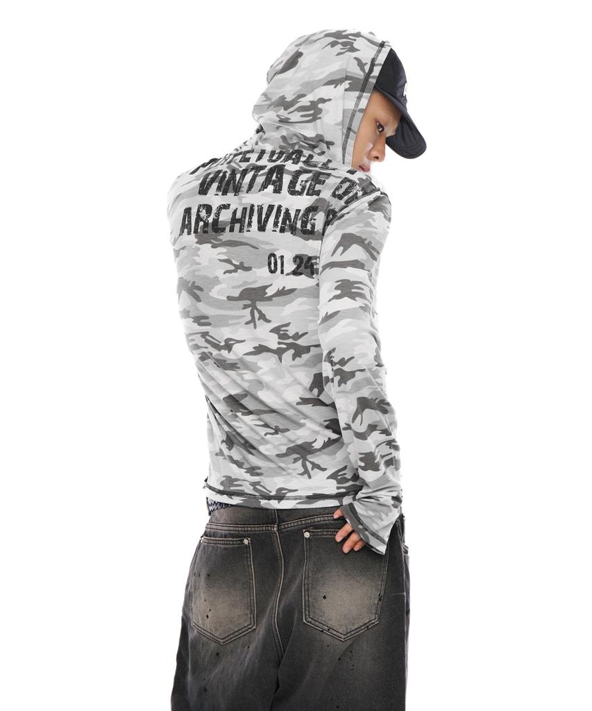 Military Button Hoodie (Gray)