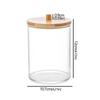 Acrylic Storage Box Bathroom Jar Makeup Organizer Cotton Round Pad Holder Cotton Holder Dispenser with Bamboo Lid Clear Plastic