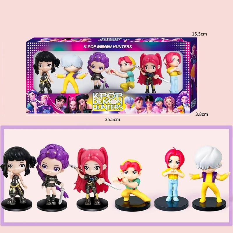 Cartoon Gaming Peripherals Demon Hunters Anime Kpop Figure Model Toy Desk Decoration Collection Figures Model Toy For Kid Gift