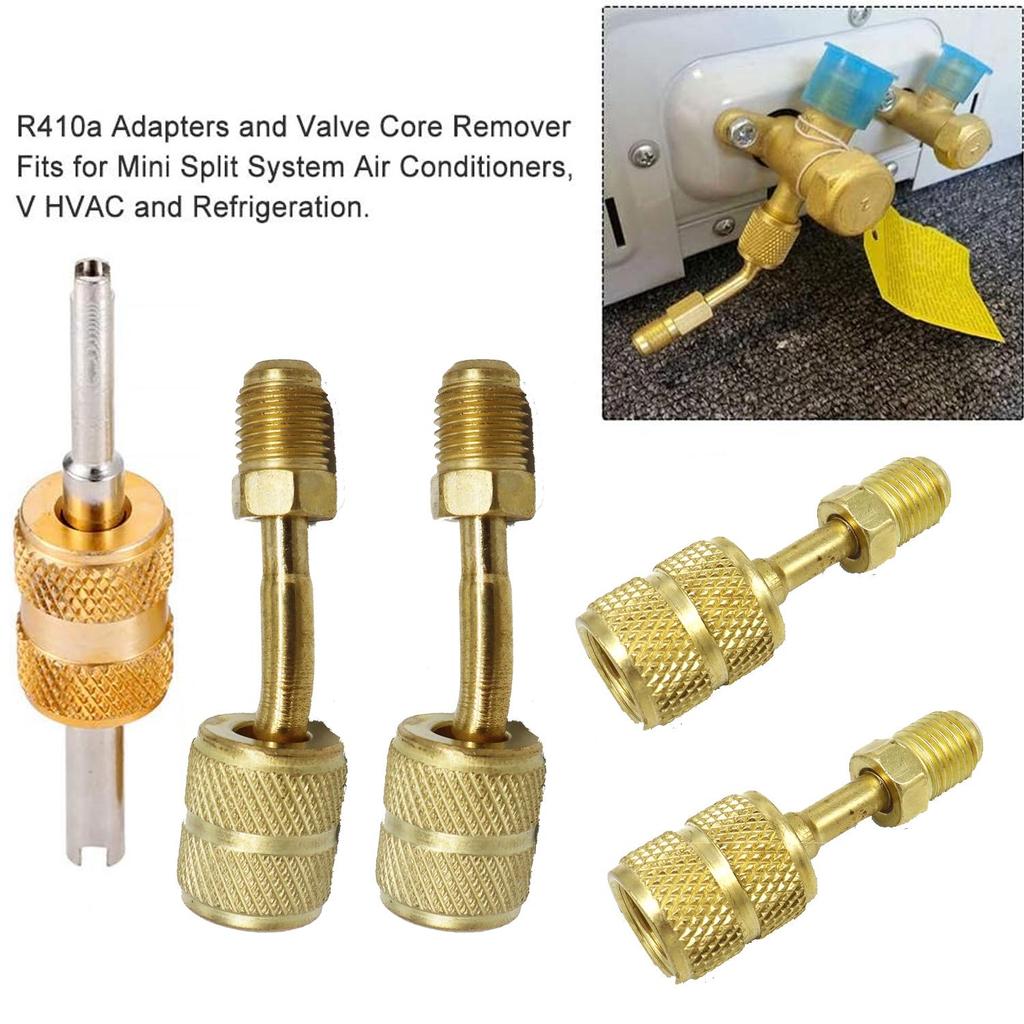 R410A R22 Makara Sökücü Kurulum Aleti, R410 R32 R22 R12 R407 R404 R600 HVAC Sistemleri için Çift Boyutlu SAE 1/4 ve 5/16 Bağlantı Noktaları ile