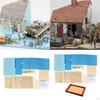 1/35 European House Building Kits 3D Puzzles Unpainted Architecture Assembly Craft