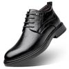 Men's High Top Business Formal Leather Shoes - Warm Winter Non-Slip Wool Velvet Lined