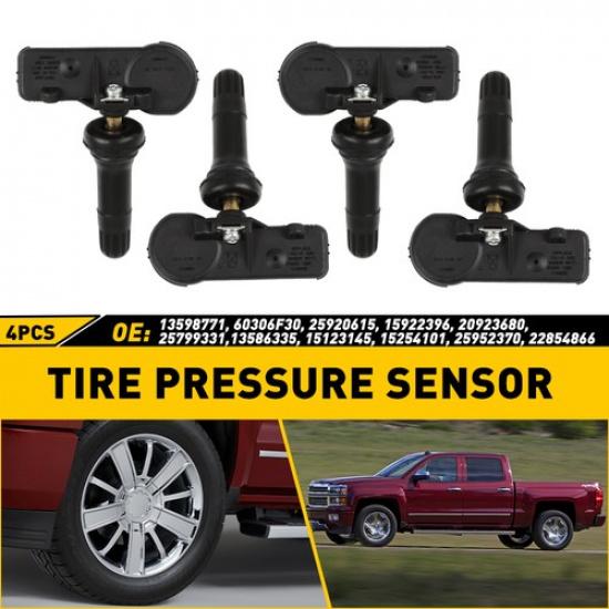 4x TPMS Tire Pressure Monitoring Sensors for Chevy GMC Buick Cadillac Pontiac EA