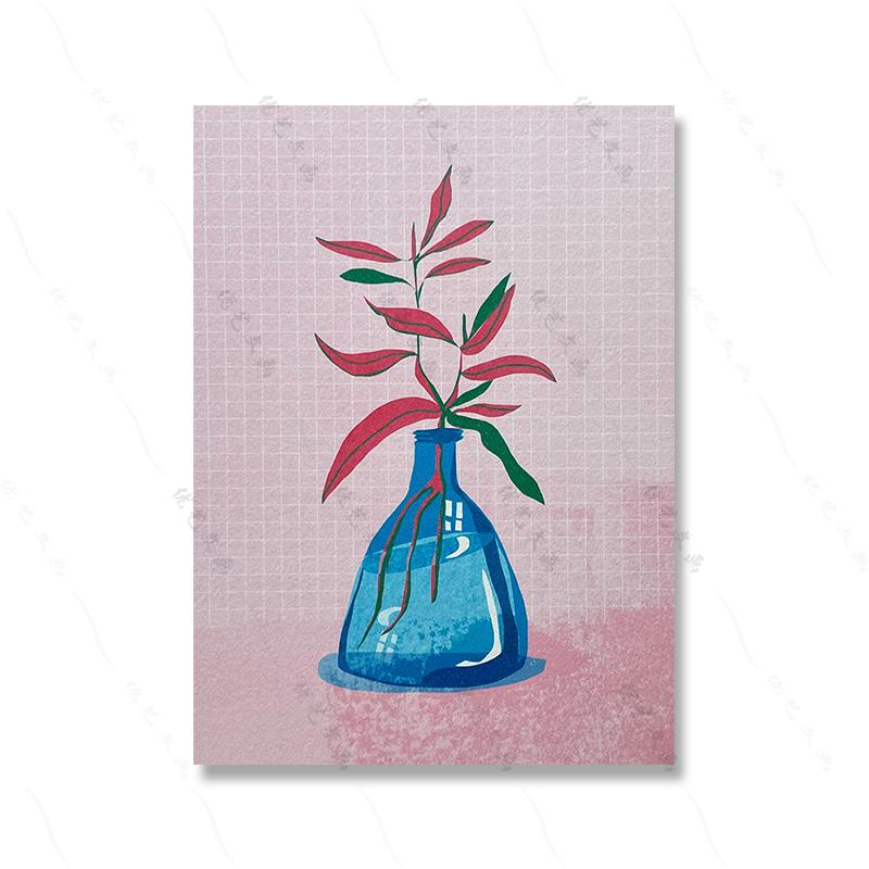 Abstract Flower Sunflower Wildflower Art Poster Print Retro Raissa Oltmanns Nude Sculpture Vase Canvas Painting Room Home Decor