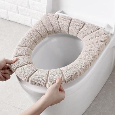 Acrylic Washable Mat Home Decor Closestool Mat Seat Case Toilet Lid Cover Accessories Bathroom Home Toilet Seat Cover Warm Soft