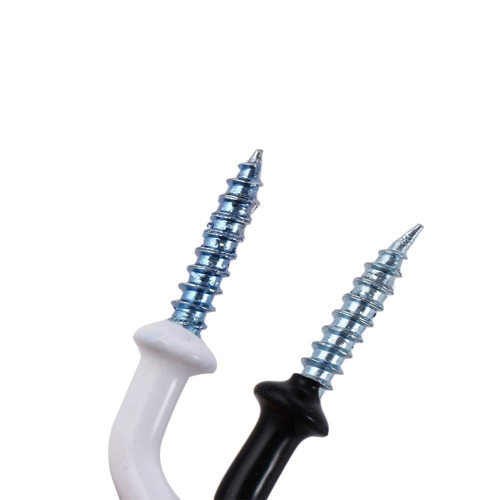 Heavy Duty White Screw-In Home Storage Holder Wall Mounted Mug Hanger Cup Hooks Ceiling Hooks