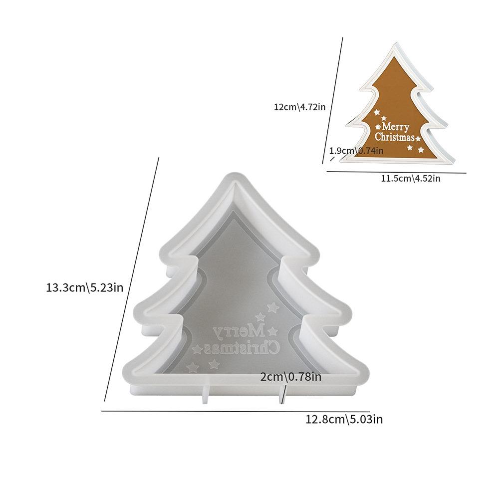 Silicone Resin Candle Mold Elk Snowflake Ornament Mould Transparent Candle Making Kit