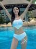 Korean Retro Bandeau Camisole Swimsuit for Women