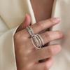 Korean Style Irregular 925 Sterling Silver Women's Versatile Ring, Non-Fading Niche Ins Design