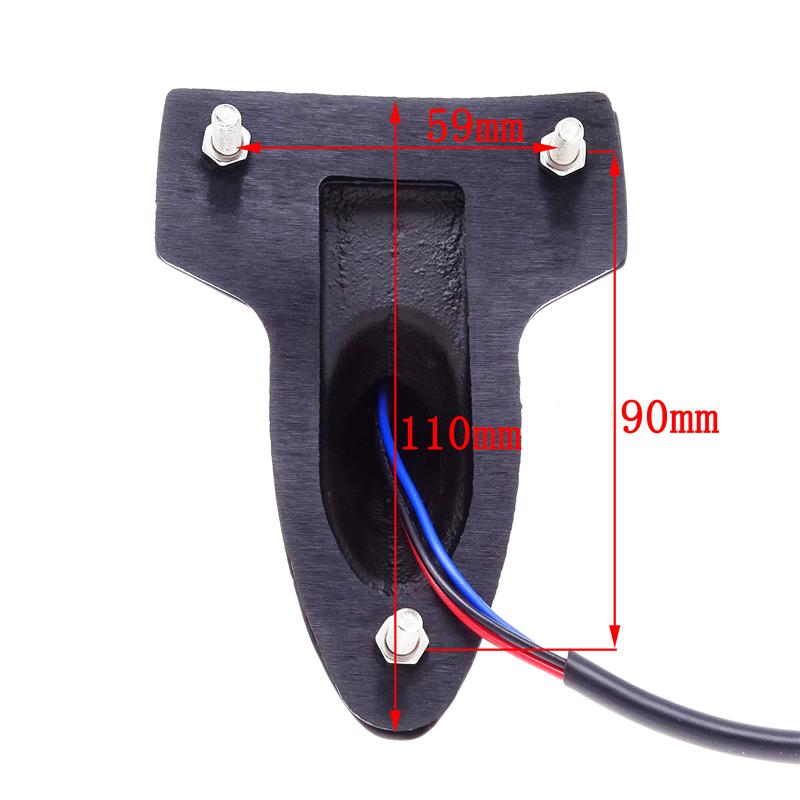 Universal Vintage Motorcycle Brake Rear Tail Light Fender Edge Red LED Lamp For Harley Touring Sportster XL 883 1200 Cafe Racer