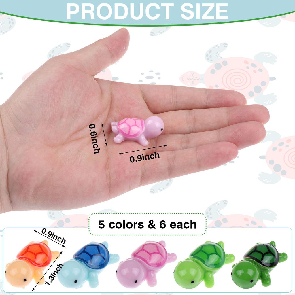 Turtle Figure Sea Turtle Miniature Figurines Mini Figurines In Bulk Multicolor S