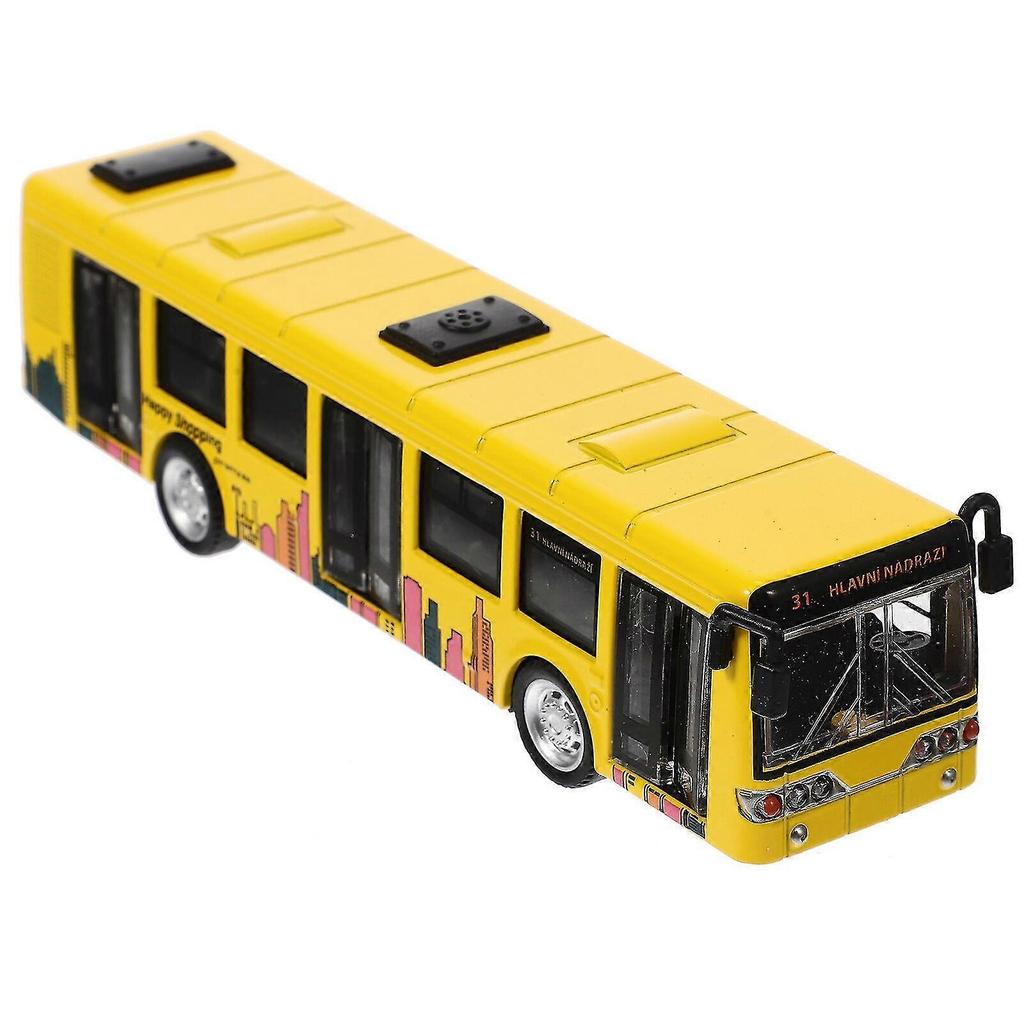 Simulation City Bus Model Pull Back Bus Toy Car Toy Vehicles Toy For Kids