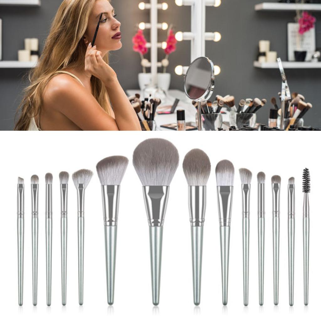 14pcs Makeup Brushes Set Handcrafted Soft Bristles Cosmetic Makeup Brush Set with Firm Brush Handle