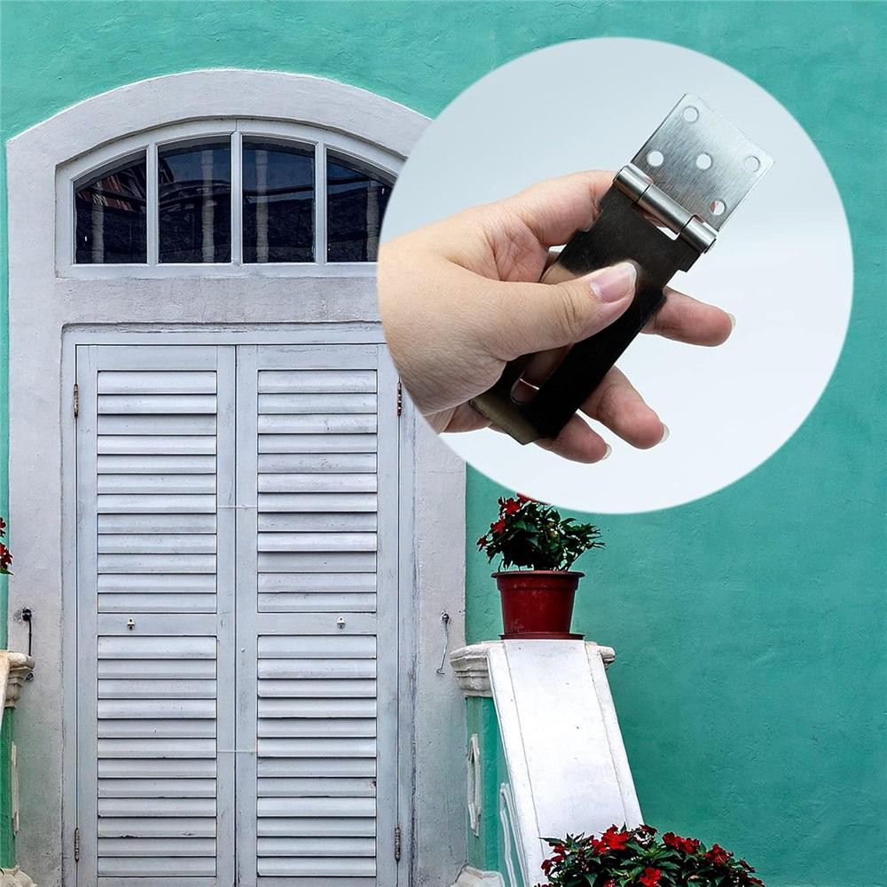 Door Padlock Hasp, 3 Inch Stainless Steel Hasp And Staple Shed Lock Latch Heavy Duty Gate Security For Window Cabinet Pet Cage Crate,Silver