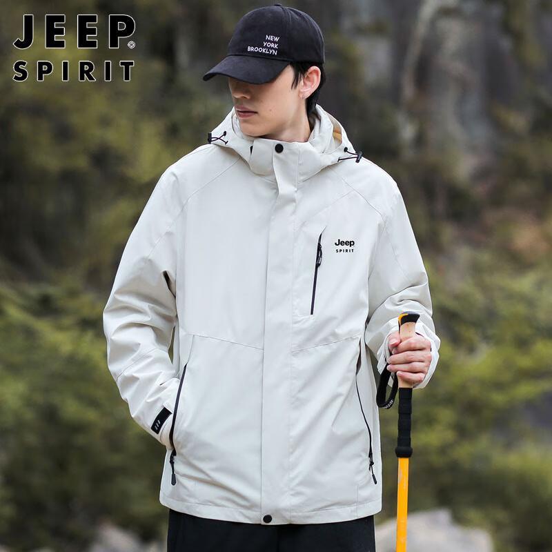 JEEP SPIRIT Men's Autumn Winter Korean Style Workwear Jacket