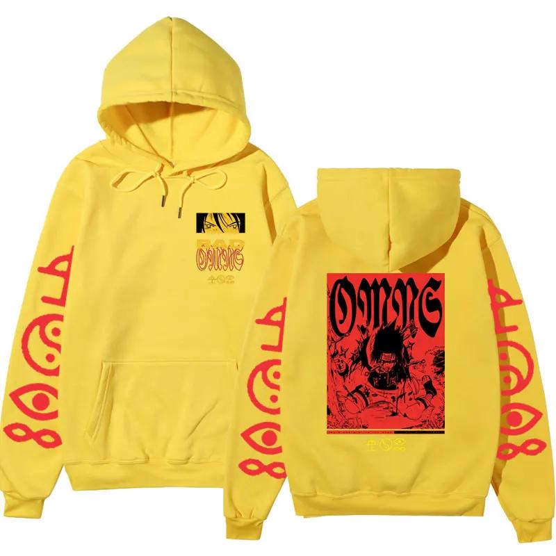 Bad Omen Tour Oversized Cotton Fleece Hoodie Men Women's Stylish New Gothic Harajuku Sweatshirt Streetwear Long Sleeve Tops