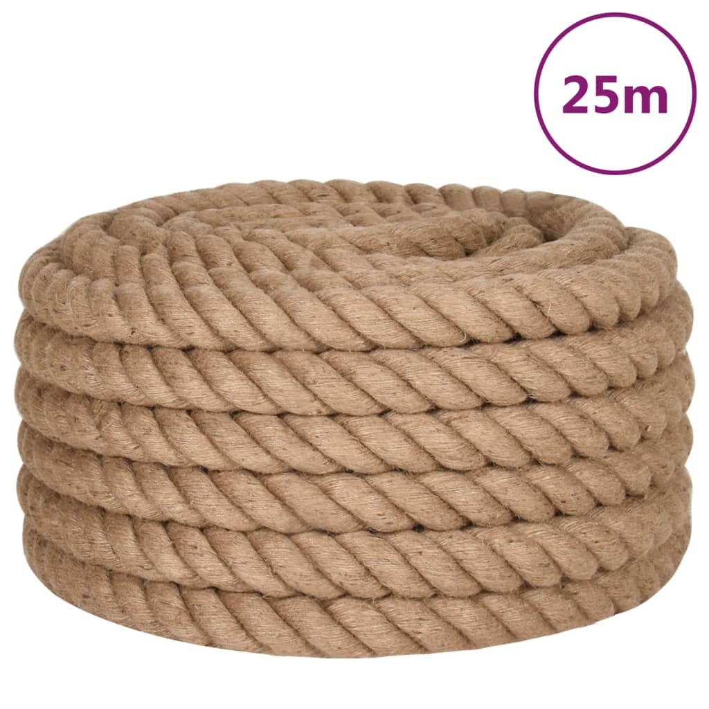Vidaxl Sznur Jutowy, 25 M Długości, 36 Mm Grubości