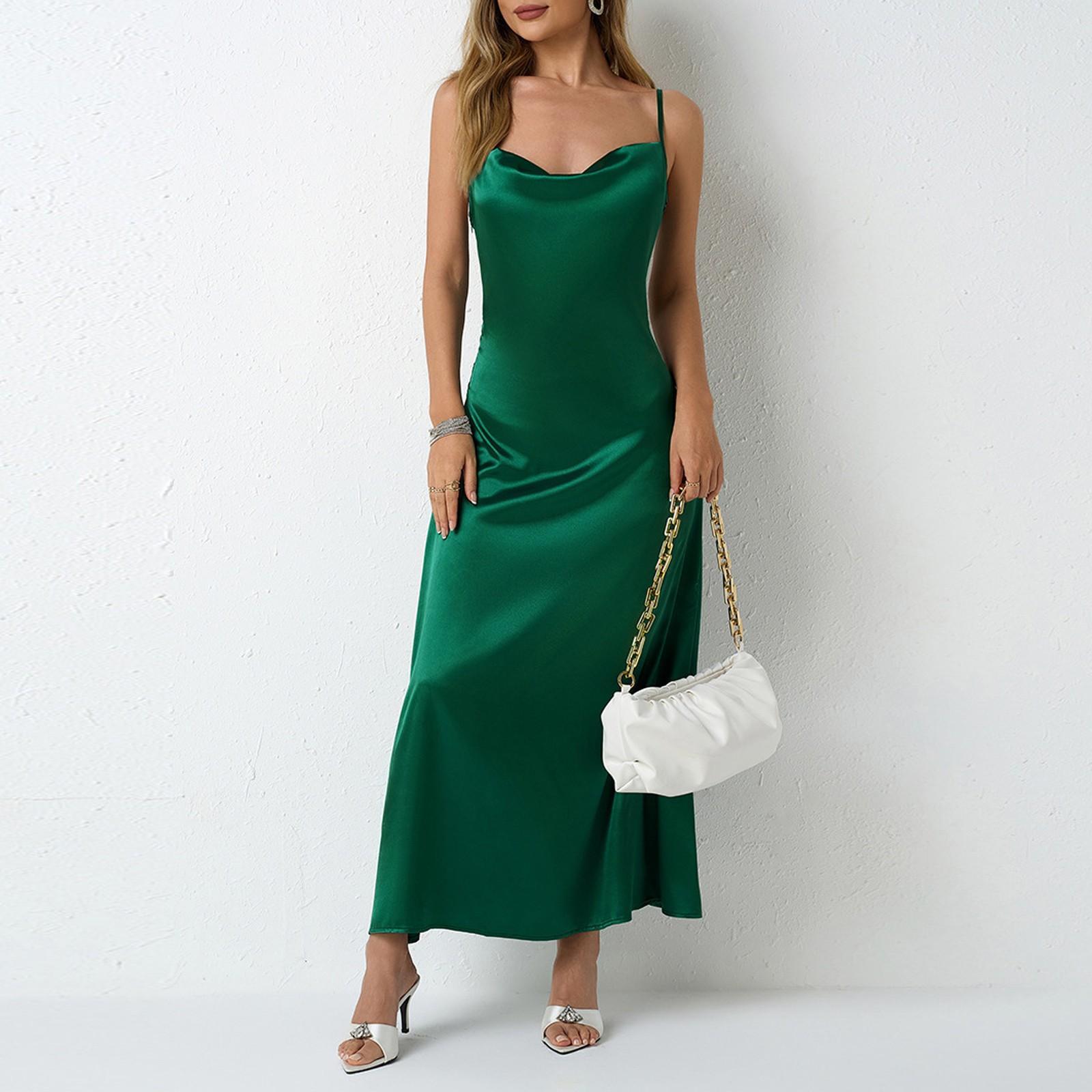 

Женское летнее повседневное платье, многослойные сарафаны без рукавов, пляжные наряды для отпуска M зелёный