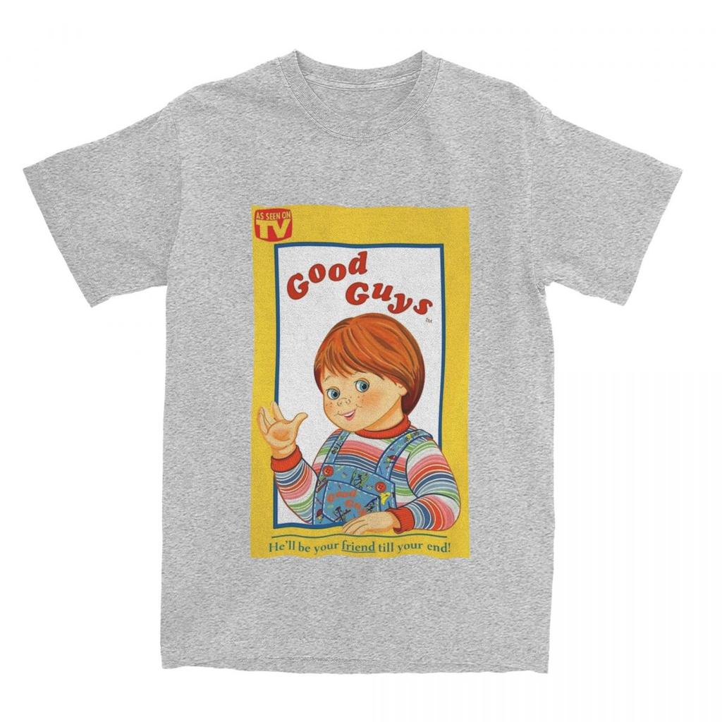 Good Guys Chucky Unisex Womens T Shirt Horror Movie Apparel Vintage Tees TShirts Cotton Classic Clothes