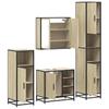 4 piece bathroom furniture set in Sonoma oak particleboard