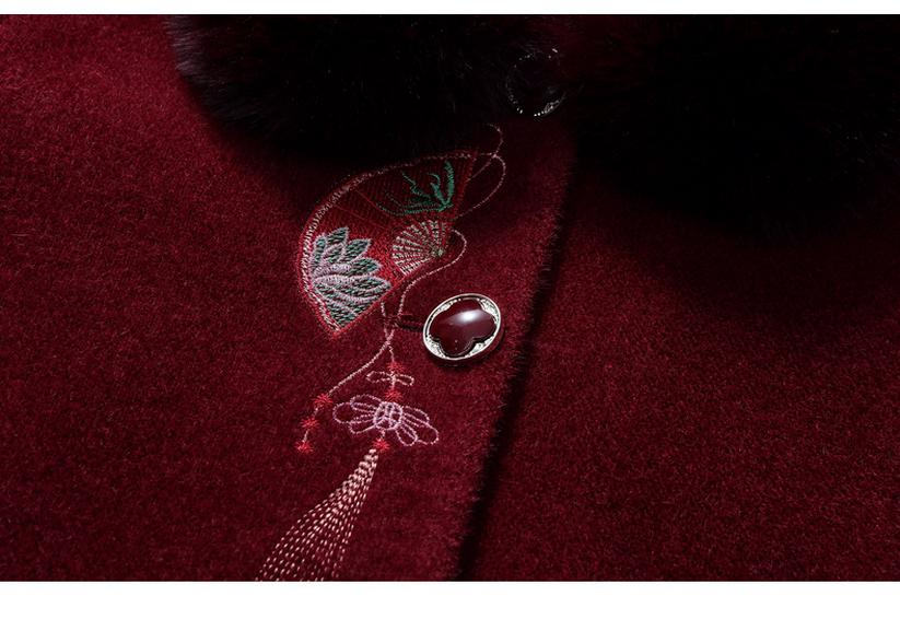 Warm Winter Coat for Women: Anti-Mink Velvet and Fleece-Lined Jacket for Middle-Aged and Elderly Ladies