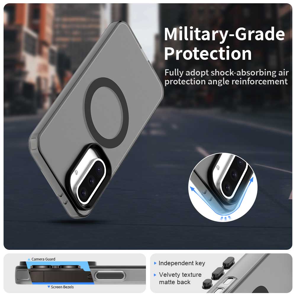 Magnetic Wireless Charging Case For Samsung Galaxy A56 A36 A26 A16 5G A55 A35 A25 A15 Cover Candy Colors Transparent Back Shell