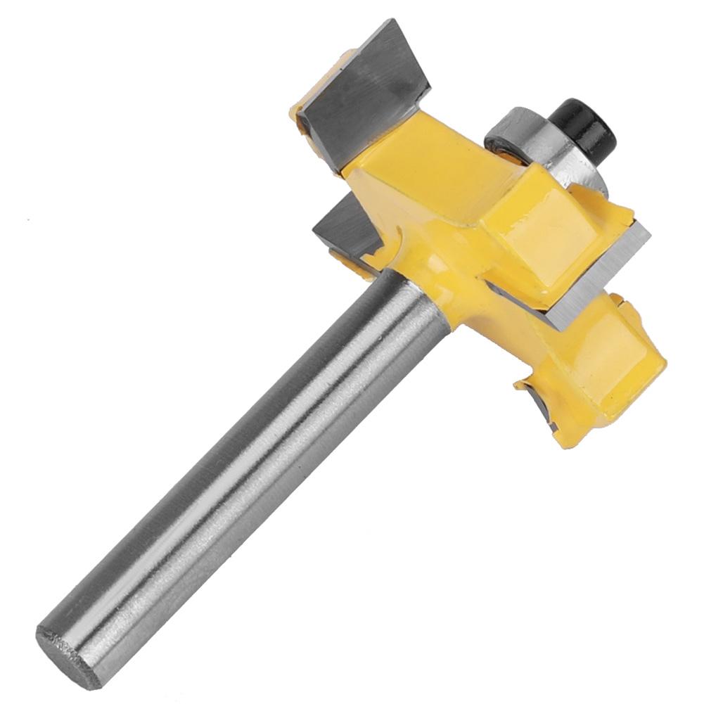 4 Blade Cemented Carbide Router Bit Milling Cutter Milling Tool Woodworking Accessories4 Blade T Slot Router Bit 6x3 8