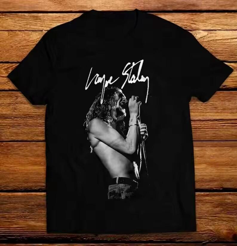 Layne Staley Alice In Chains Unisex Black T-shirt Size S-5XL Unisex T-Shirt S