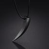 Punk Hip Hop Stainless Steel Crescent Tooth Spike Pendant Necklace Men Women Fashion Wolf Tooth Chain Necklace Jewelry
