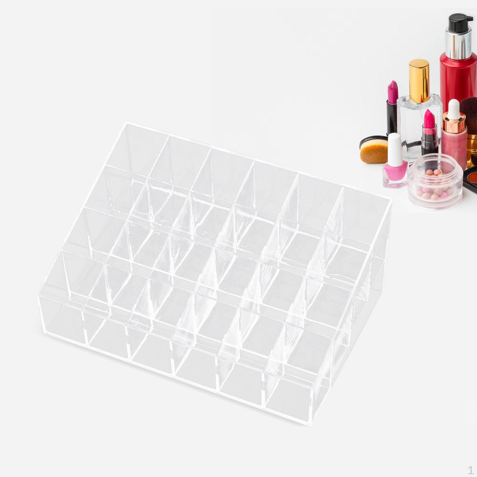

Акриловый ящик для хранения косметики, витрина, компактный держатель для помады, настольный органайзер 24 Grids