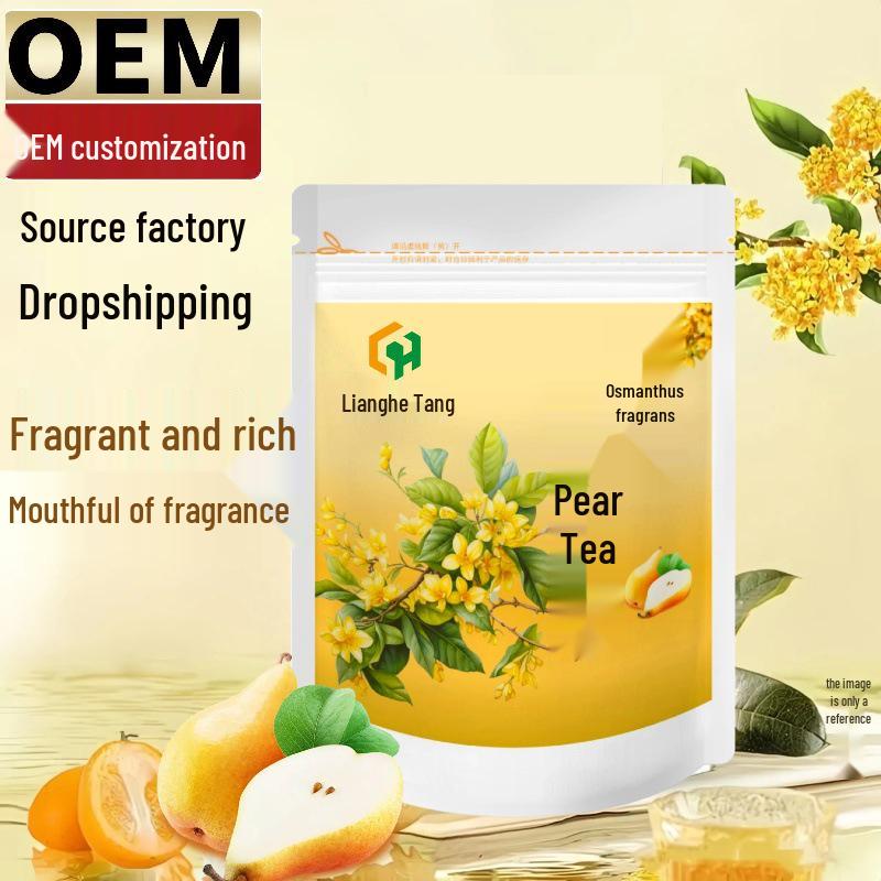 Oolong Tea Set with Osmanthus & Pear - Herbal Cold Brew Triangle Tea Bags