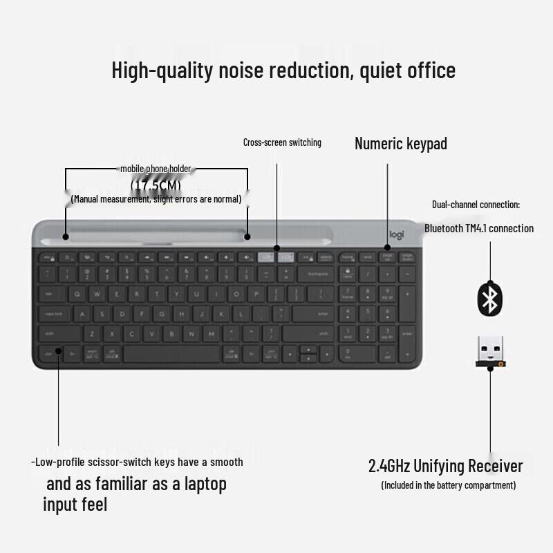 Logitech K580 Slim Multi-Device Wireless Bluetooth Keyboard