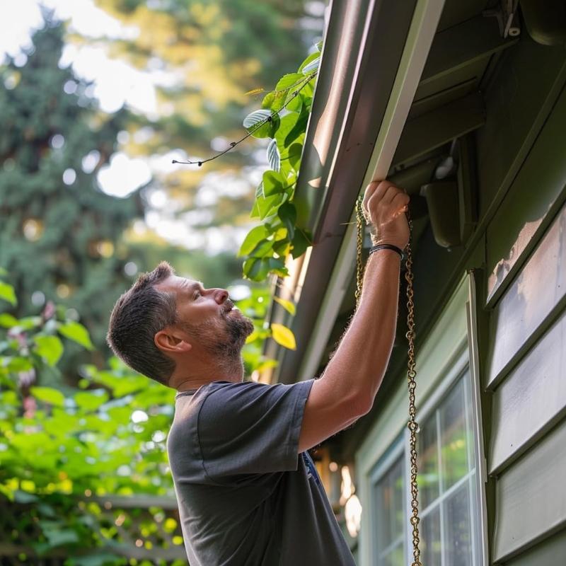 Sturmsicherer Regenketten-Adapter-Clip V-Form Dachrinnen-Montagezubehör für sichere Außenwasserfänger-Entwässerungssysteme