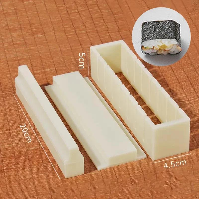 Gör-det-själv Sushi Maker Hjärta Rund Fyrkantig Form Risform Japansk Mat Bento Tillbehör Sushibåt Risbollsform Onigiri Sushimatta