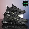 Autumn new youth casual shock absorption running sneakers platform black dad shoes