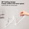 Foldable Wall-Mounted Washbasin Rack Multifunction Punch-Free Kitchen Bathroom Rack Basin Storage Rack Towel Hanging Holder