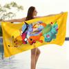 1Pc Pokémon Starters Beach Towel, Pikachu Print, Quick-Dry Super Absorbent Microfiber Bath Towel, Ideal For Beach Pool Summer