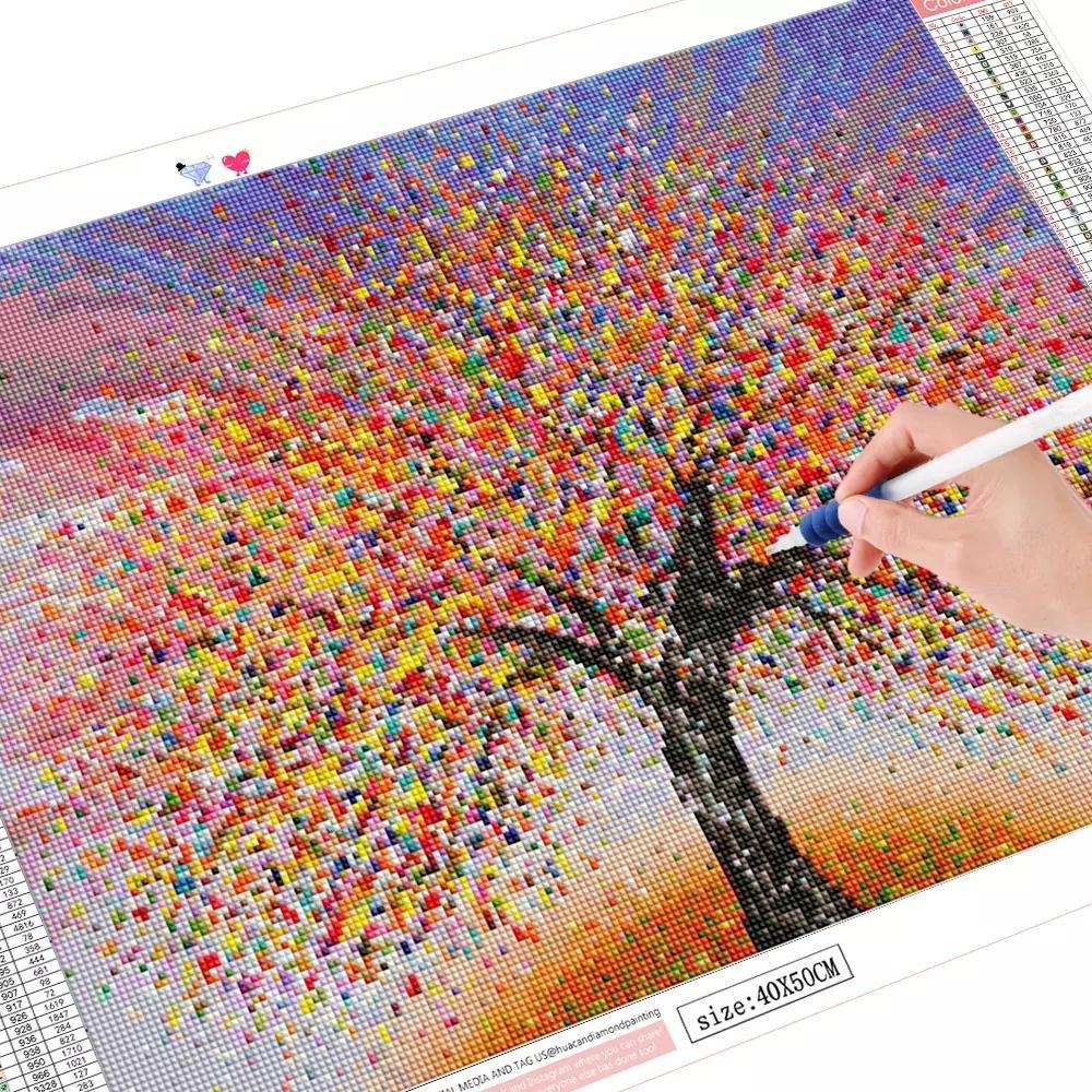 5d Diamond Painting Tree Landscape DIY Diamond Embroidery Scenery Mosaic Home Decoration