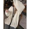 Fashion Loose Cardigan Knitted Hooded Women Sweater Solid Color Casual Coats Lantern Long Sleeves Office Large Knit Jacket Top Clothing