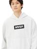 Sweatshirt Descente Box Logo Heather Hoodie Hooded Stretch Sweat Absorbent Quick Drying UV Protection WHM M [Move Sports] S.F.TECH (UPF50+) Men's