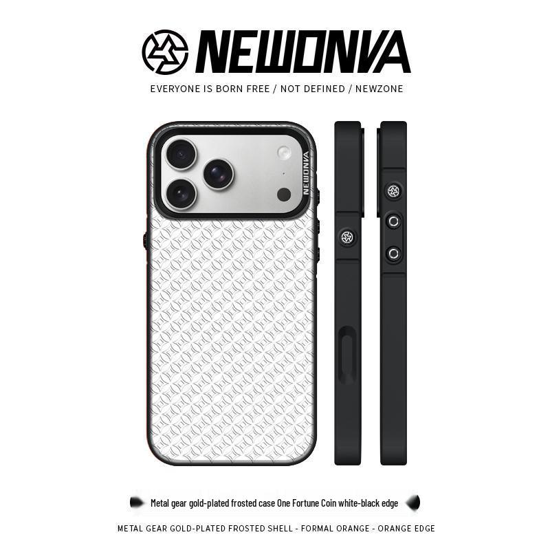 

Gold Plated Lucky Coin Phone Case for Apple iPhone 17 Pro Max, 16, 15, 14, Magnetic Protective Cover 15