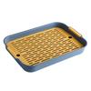 Multi-Purpose Drainage Tray Double-Layer Plastic Drying Rack Rinseable Garbage Tray