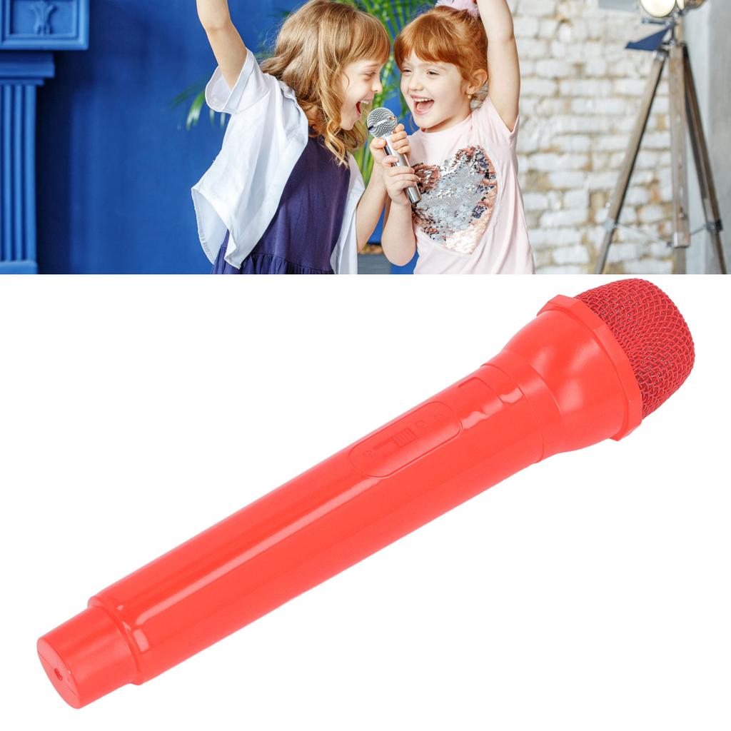 Fake Microphone Kids Prop Pretend Microphone Toy Simulate Speech Practice Mic for Fun Stage Costume Prop Birthday Party Favors