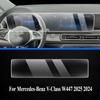 For Mercedes-Benz V-Class W447 2025 2024 Accessories Interior Film Transparent TPU Gear Panel GPS Center Console PPF Protection