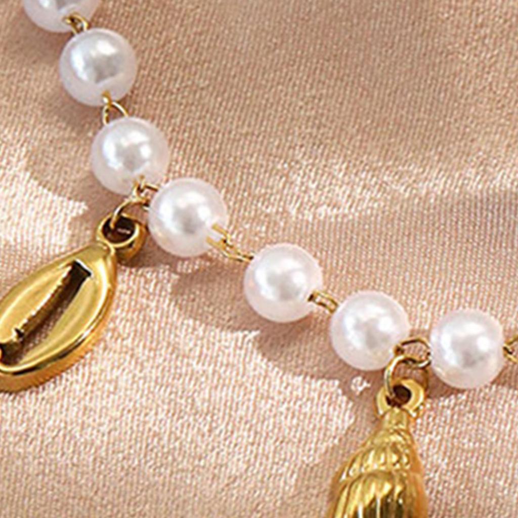 Ocean Inspired Starfish Pendant Necklace With Faux Pearl Charm And Adjustable Alloy Chain For Fashion Forward Women
