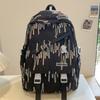 Schoolbags for Children Elementary School Students  Girls with High Looks  Ins Splicing Junior High School Students with High School Backpacks