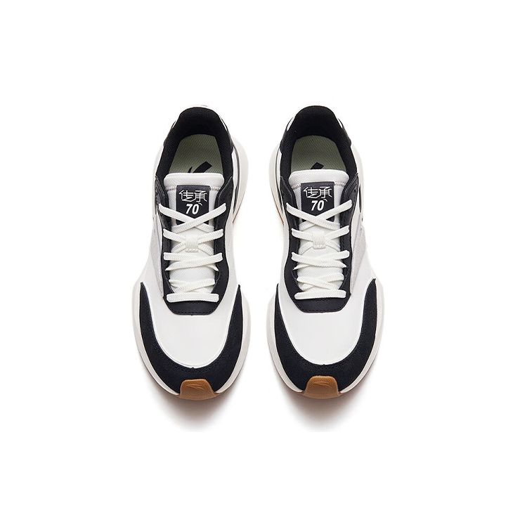 Anta Inheritance 70 Non-Slip Wear-Resistant Low-Top Casual Shoes Women sneakers White Black 122338879-7